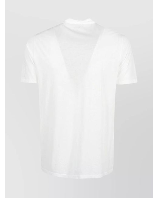 Hartford White Cotton Polo Shirt for men