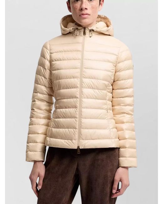 Moncler Natural Short Hooded Down Jacket Packable