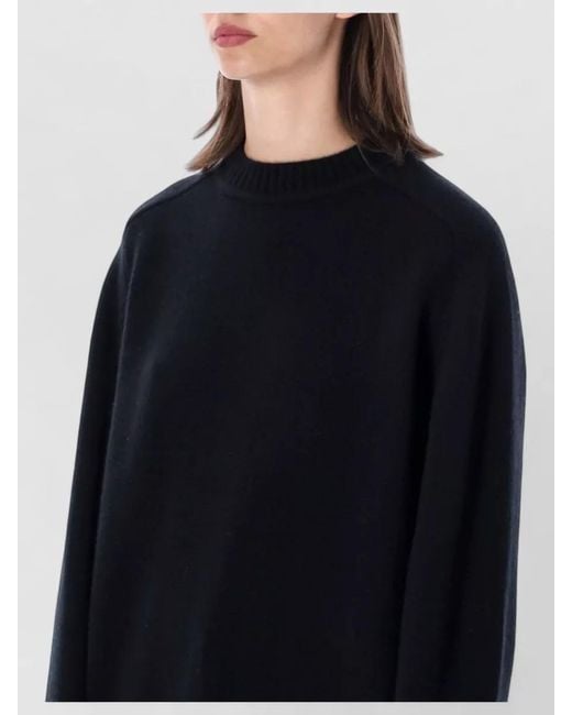 Extreme Cashmere Black Ordinary Crewneck Sweater Medium Weight
