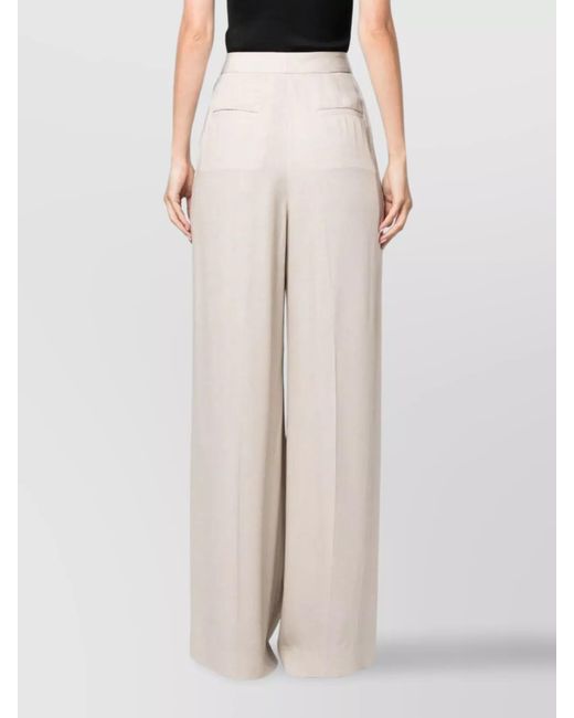 Fabiana Filippi White Viscose Wide-Leg Trousers