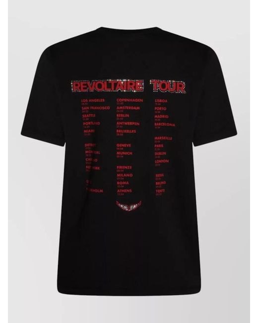 Zadig & Voltaire Black Cotton Short-Sleeve T-Shirt