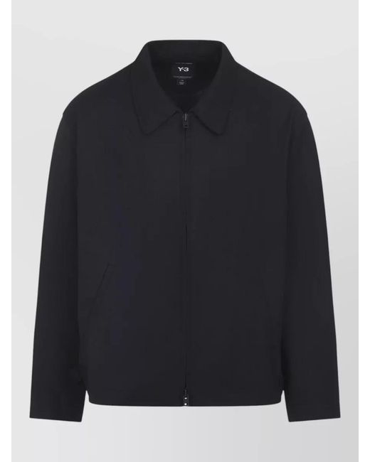 Y-3 Blue Single Breasted Coat for men