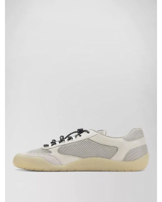 Prada Multicolor Allacciate Sneakers Mesh Panels Tonal Sole for men