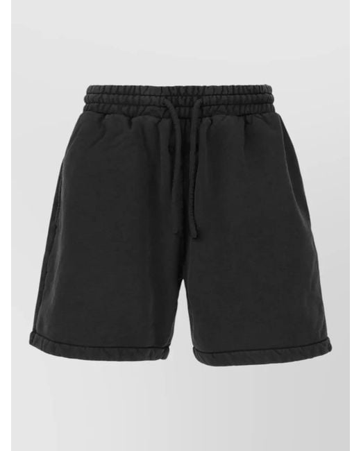 Fear Of God Black Cotton Bermuda Shorts Featuring Side Pockets for men