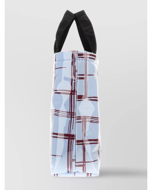 Marni Multicolor Coated Canvas Tote Bag for men