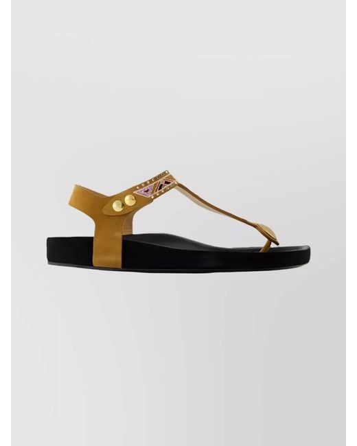 Isabel Marant Metallic Leather Sandals