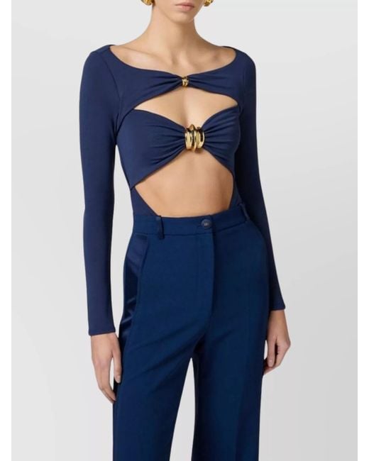 Elisabetta Franchi Blue Blouse