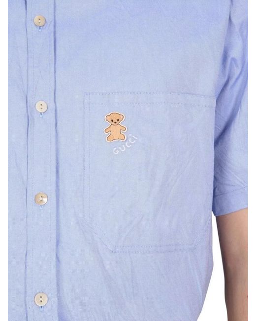 Gucci White Cotton Shirt for men