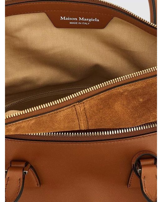 Maison Margiela Brown 5Ac Medium Leather Tote Bag