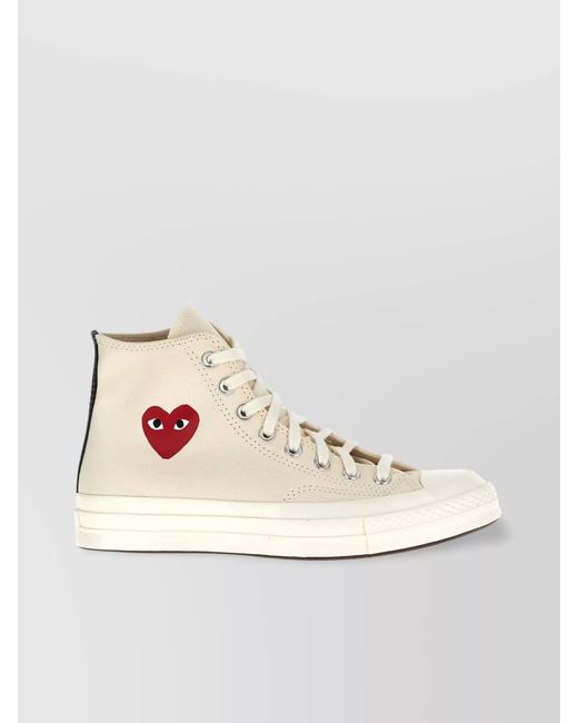COMME DES GARÇONS PLAY Natural High-Top Sneakers