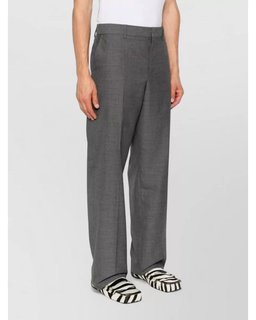 Moschino Gray Virgin Wool Single Breasted Suit for men