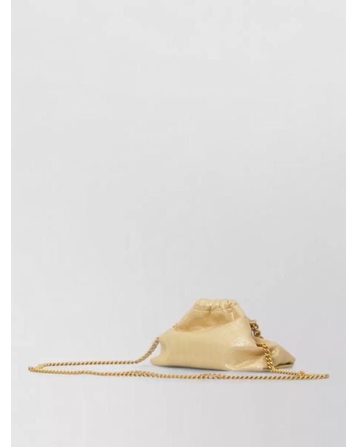 Stella McCartney Natural Falabella Mini Clutch Bag