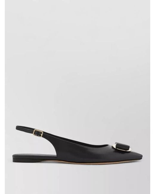Ferragamo Multicolor Zelmy Leather Ballerina Flat Slingback