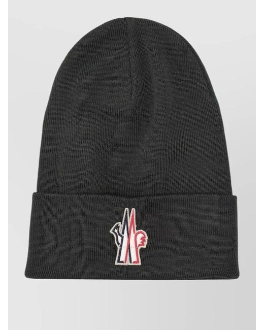 Moncler Gray Wool Beanie for men