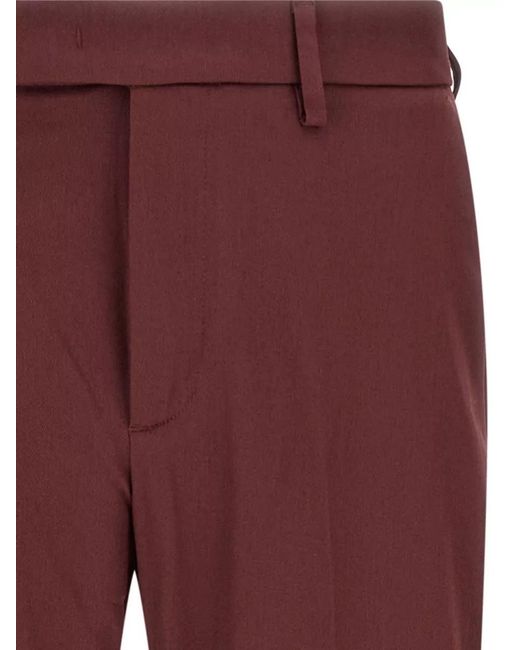 Department 5 Red Destynai Pants Belt Loops Back Pocket for men