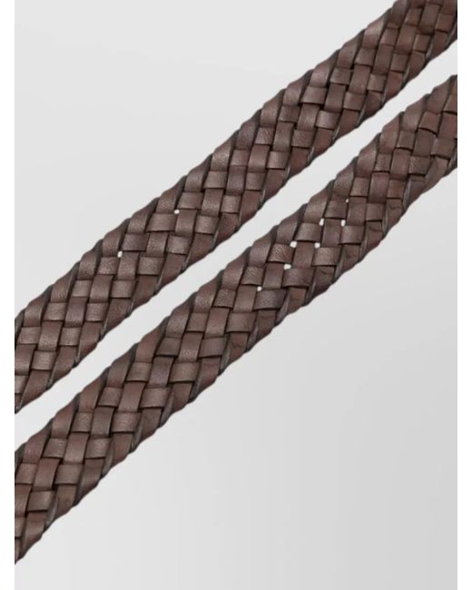 P.A.R.O.S.H. Brown Braided Belt Adjustable Length Two Point Five
