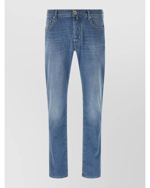 Jacob Cohen Blue Regular-Fit Straight-Leg Jeans for men