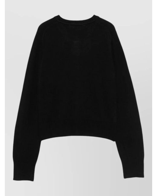 DUNST Black Wool Blend Cardigan