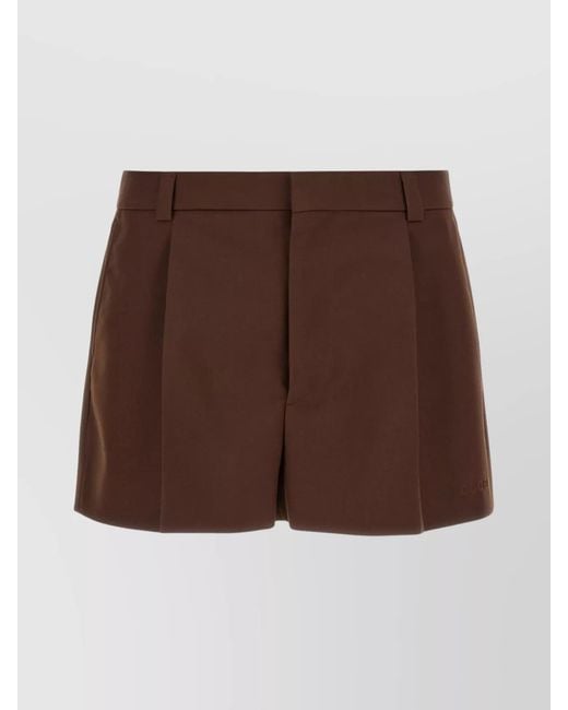 Gucci Brown Wool Tailored Shorts for men