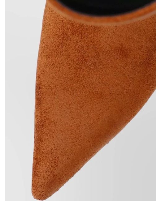 Marc Jacobs Brown Knee Length Pointed Toe Suede Boots
