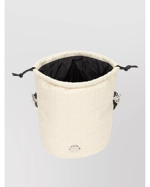 Moncler Natural Quilted Bucket Bag Structured Daily Style