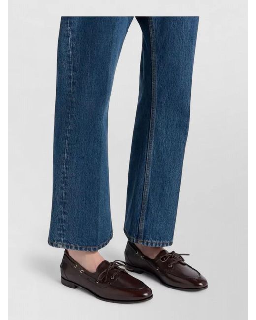 Bally Brown Lace Up Leather Shoes Eyelet Detail