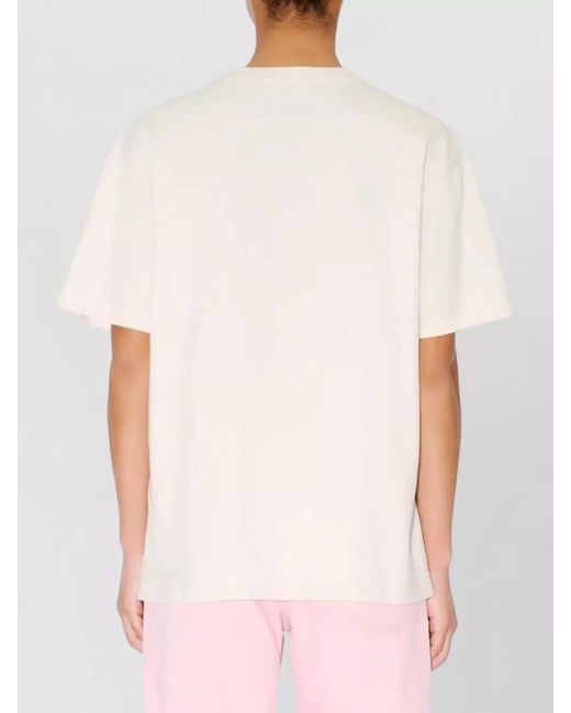 KENZO Pink Cotton Loose-Fit Printed T-Shirt