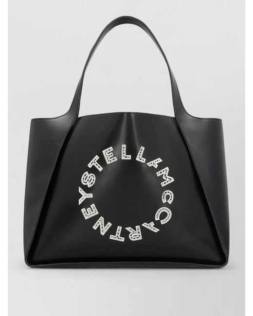Stella McCartney Black Stella Logo Tote Bag