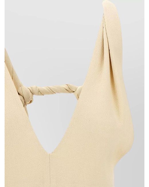 ARMARIUM Natural Livia Top Draped Back Twisted Strap