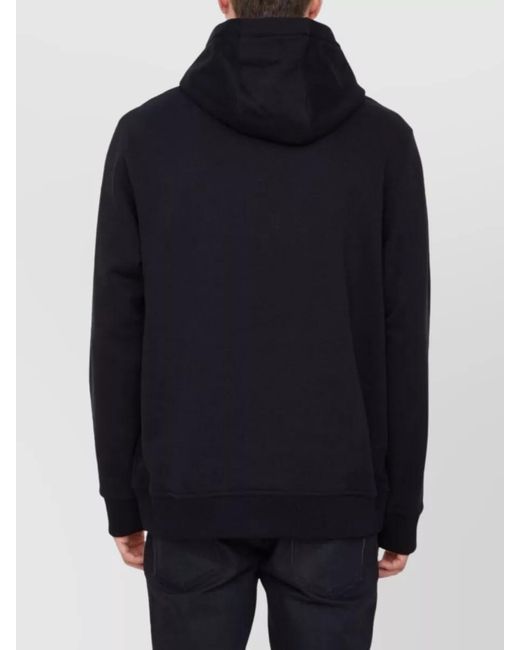 Burberry Black Logo Print Cotton Hoodie for men
