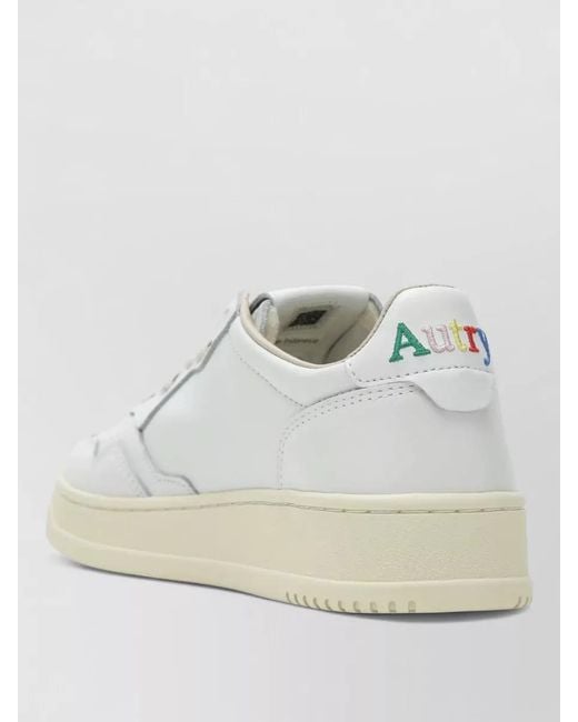 Autry White Low-Top Sneakers