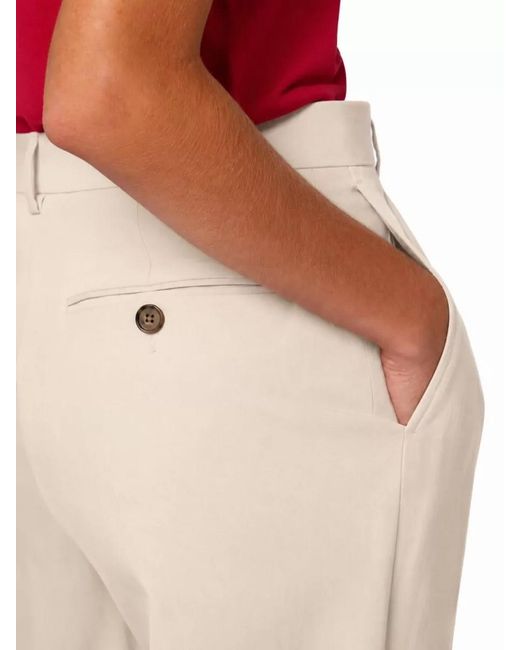 Paul Smith Natural High Waisted Button Detail Trousers