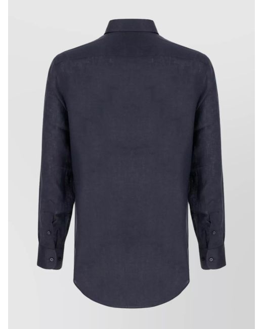 Etro Blue Linen Shirt for men