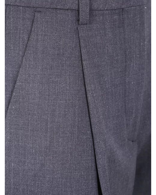 Thelatest Blue Axel Wool Polyester Tailored Ab Pants