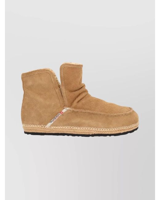 DIESEL Natural Leather Boots for men