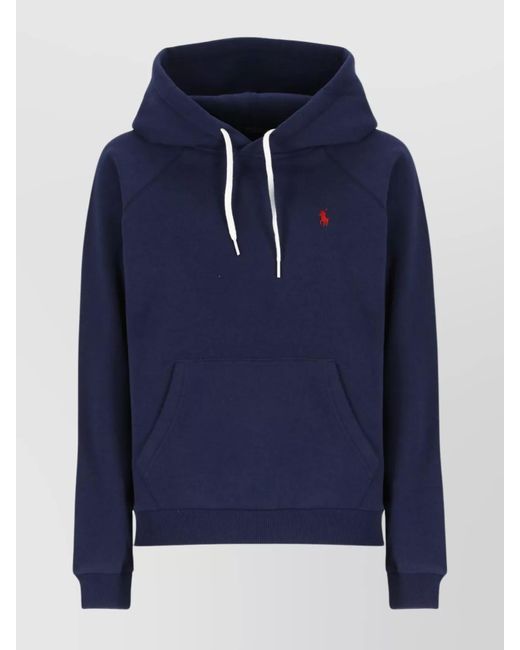 Ralph Lauren Blue Cotton Hoodie Sweatshirt