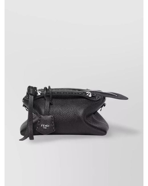 Fendi Black By The Way Mini Leather Shoulder Bag