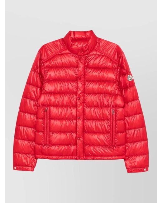 Moncler Red Down Puffer Jacket for men