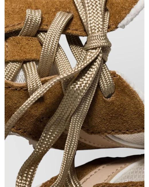 Miu Miu Multicolor Paneled Leather Low-Top Sneakers