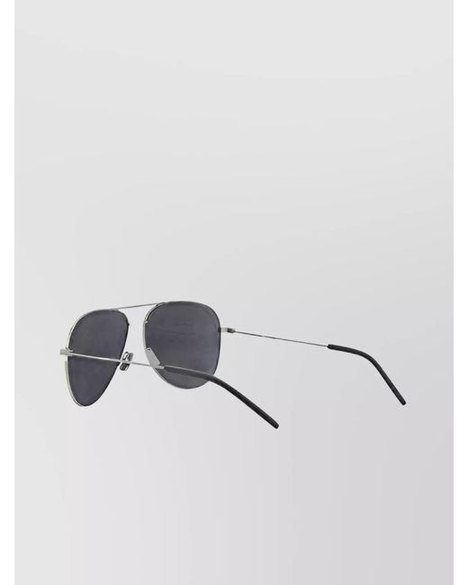 Saint Laurent Gray Metal Sunglasses