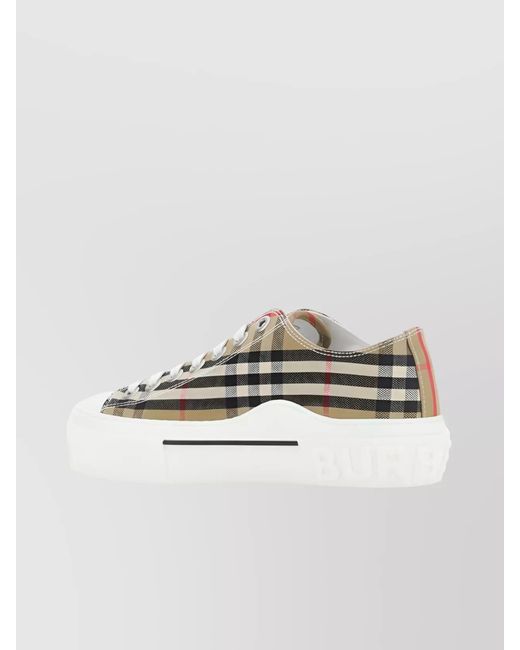 Burberry Brown Vintage Check Low Top Trainer For