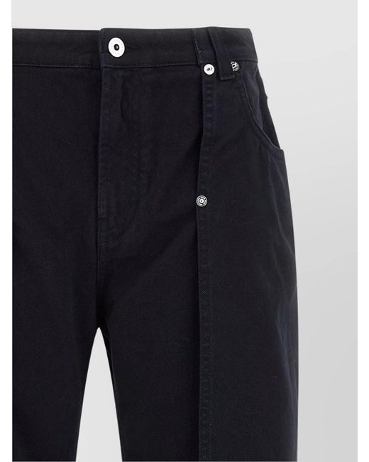 Jean Paul Gaultier Blue Denim Wide-Leg Trousers