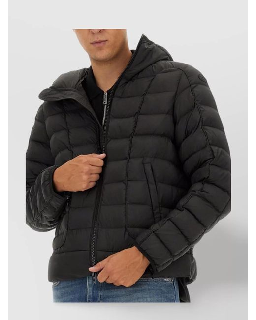 DIESEL Black Regular-Fit Puffer Jacket for men