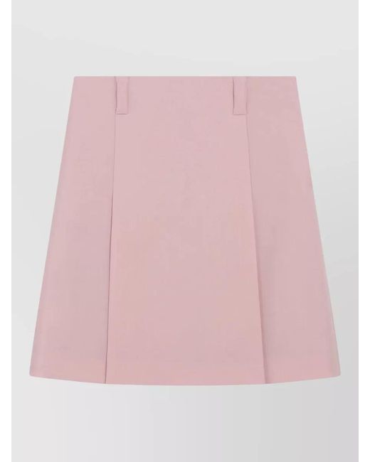 Miu Miu Pink A-Line Skirt