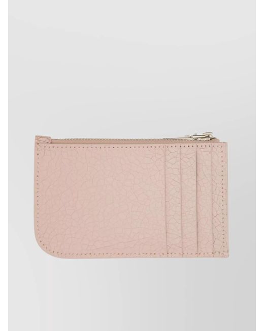 McQueen Pink Leather Cardholder