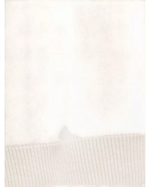 Frankie Shop Natural Cashmere-Blend Crewneck Sweatshirt