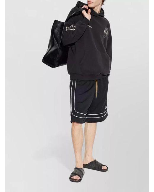 DIESEL Black Cotton Sandals for men