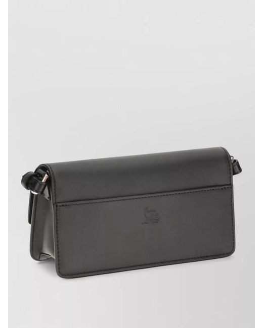 Christian Louboutin Gray Bettina Leather Mini Crossbody Bag