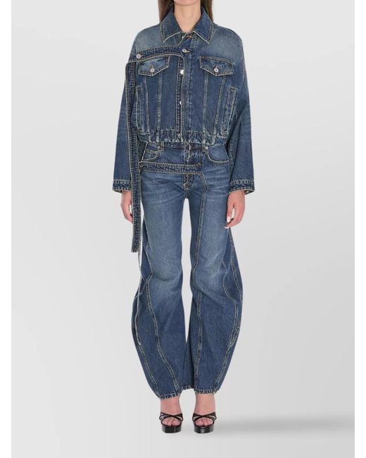 Jean Paul Gaultier Blue Strap Jacket