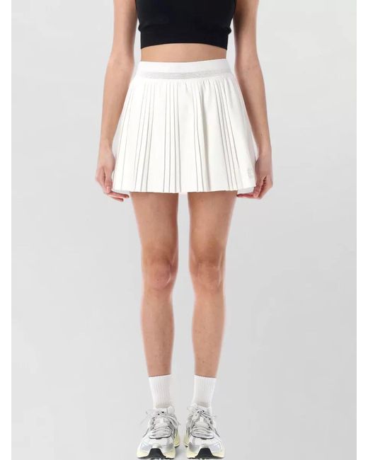Nike White Pleated Tennis Mini Skirt Dri Fit